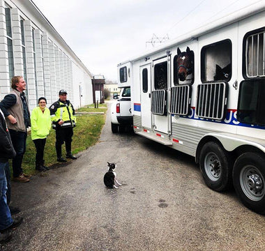 The Columbus Police Department Stops By The MILSPIN Factory With Their Horses