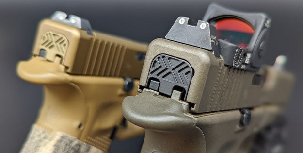 Milspin Glock Slide back plates are the best way to upgrade your Glock