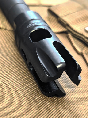 AR-15 compensator and muzzle device reduces recoil and improves accuracy