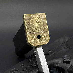 Benjamin Franklin $100 Dollar Bill 3D Magazine Base Plate Glock Magazine Base Plates MilSpin 