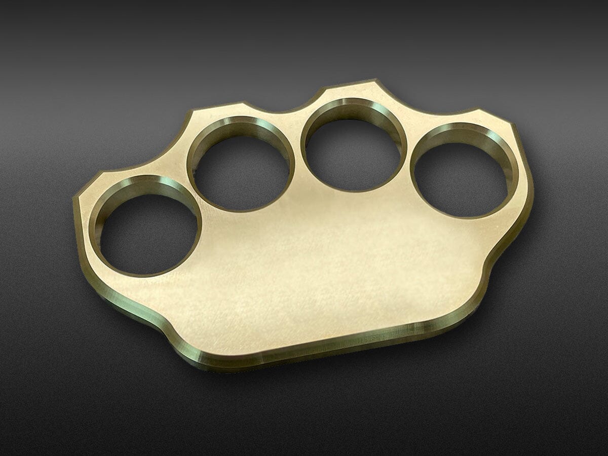 American Made Knuckles Polished Brass Knuckle Weight - Blade HQ
