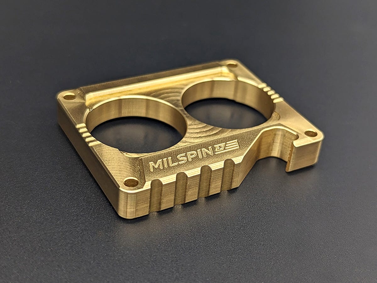 Milspin 3/4lb Brass Knuckle Saint Michael Solid Brass Paperweight – MILSPIN