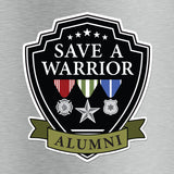 Save A Warrior™ Vinyl Decal Vinyl Decal MILSPIN National ALUMNI Logo 