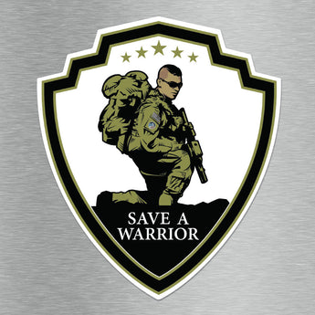 Save A Warrior™ Vinyl Decal Vinyl Decal MILSPIN Legacy Logo 
