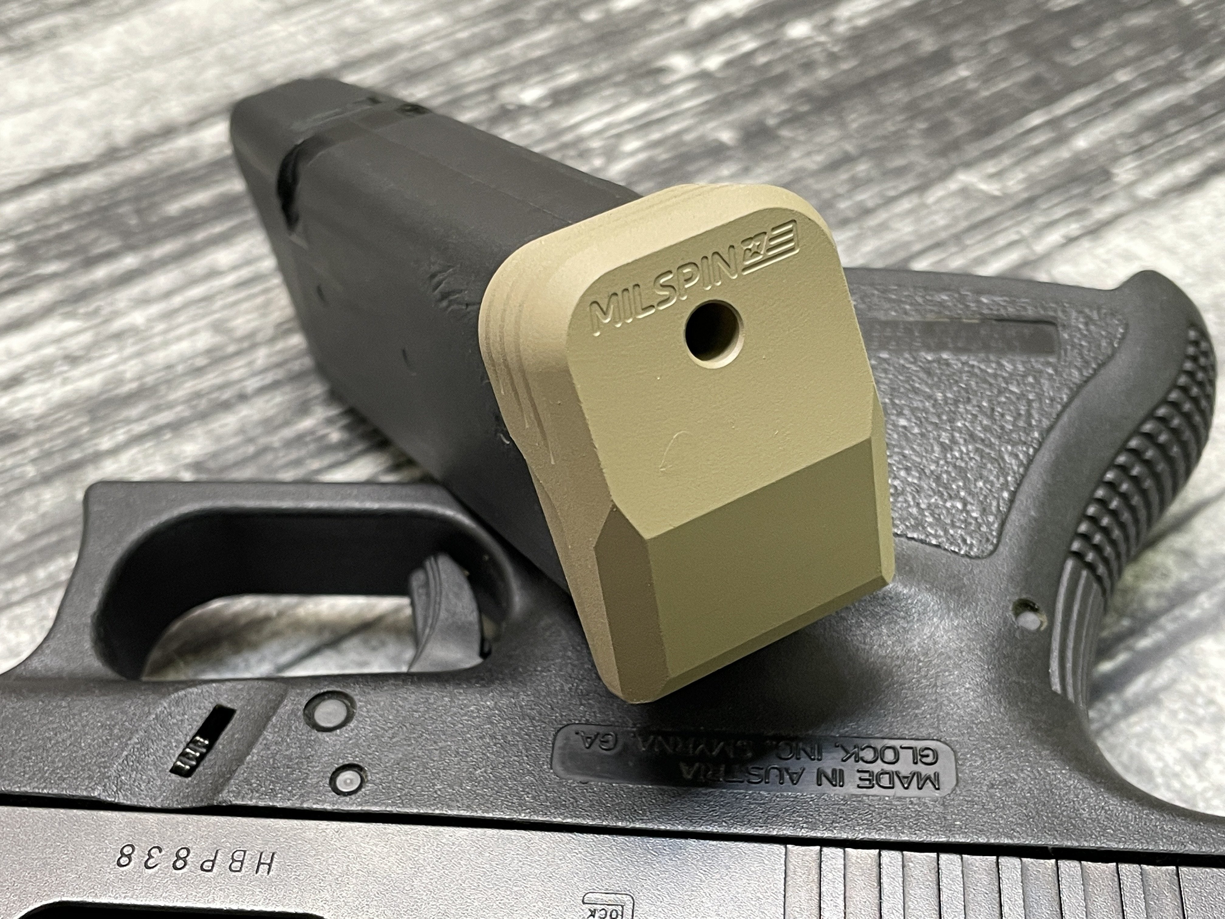 TACFUN Weighted Magazine Base Plate For Glock 9mm/.40 – Black, Anodized Aluminum