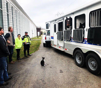 The Columbus Police Department Stops By The MILSPIN Factory With Their Horses