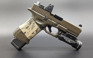 Customized Glock with magazine extension
