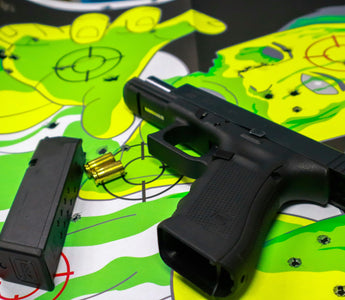 Glock lying on gun mat