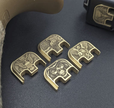 MILSPIN engraved 3D Glock back plates