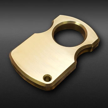 Milspin Non-Customizable Single Hole Solid Brass Paperweight (Milspin Logo Only) 2/5LB Single Hole Paperweight MILSPIN 