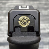 Milspin 2nd Amendment Right To Bear Arms Slide Back Plate Glock Slide Back Plate MilSpin