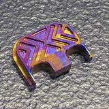 Moku Titanium X Carve Glock Slide Back Plate #5 (G17-G41, G45) Glock Slide Back Plate MILSPIN 