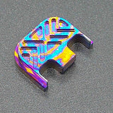 Moku Titanium X Carve Glock Slide Back Plate #6 (G17-G41, G45) Glock Slide Back Plate MILSPIN 