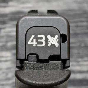 Milspin 43X Cross Pistols Slide Back Plate Glock Slide Back Plate MilSpin