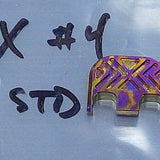 Moku Titanium X Carve Glock Slide Back Plate #4 (G17-G41, G45) Glock Slide Back Plate MILSPIN 