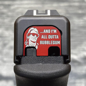 Milspin And I'm All Out of Bubblegum Glock Slide Back Plate Glock Slide Back Plate MilSpin 