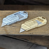 The MILSPIN Magnus Utility Knife 2.0 (Brass & Aluminum) MILSPIN 