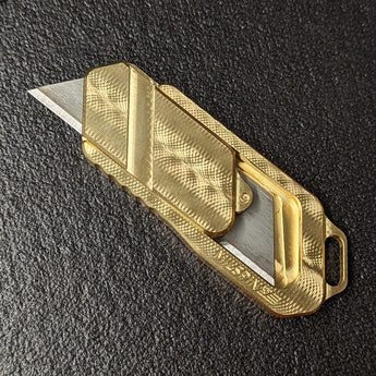 The MILSPIN Magnus Utility Knife 2.0 (Brass & Aluminum) MILSPIN 