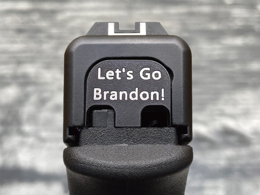 Milspin "Let's Go Brandon!" Slide Back Plate Glock Slide Back Plate MilSpin 