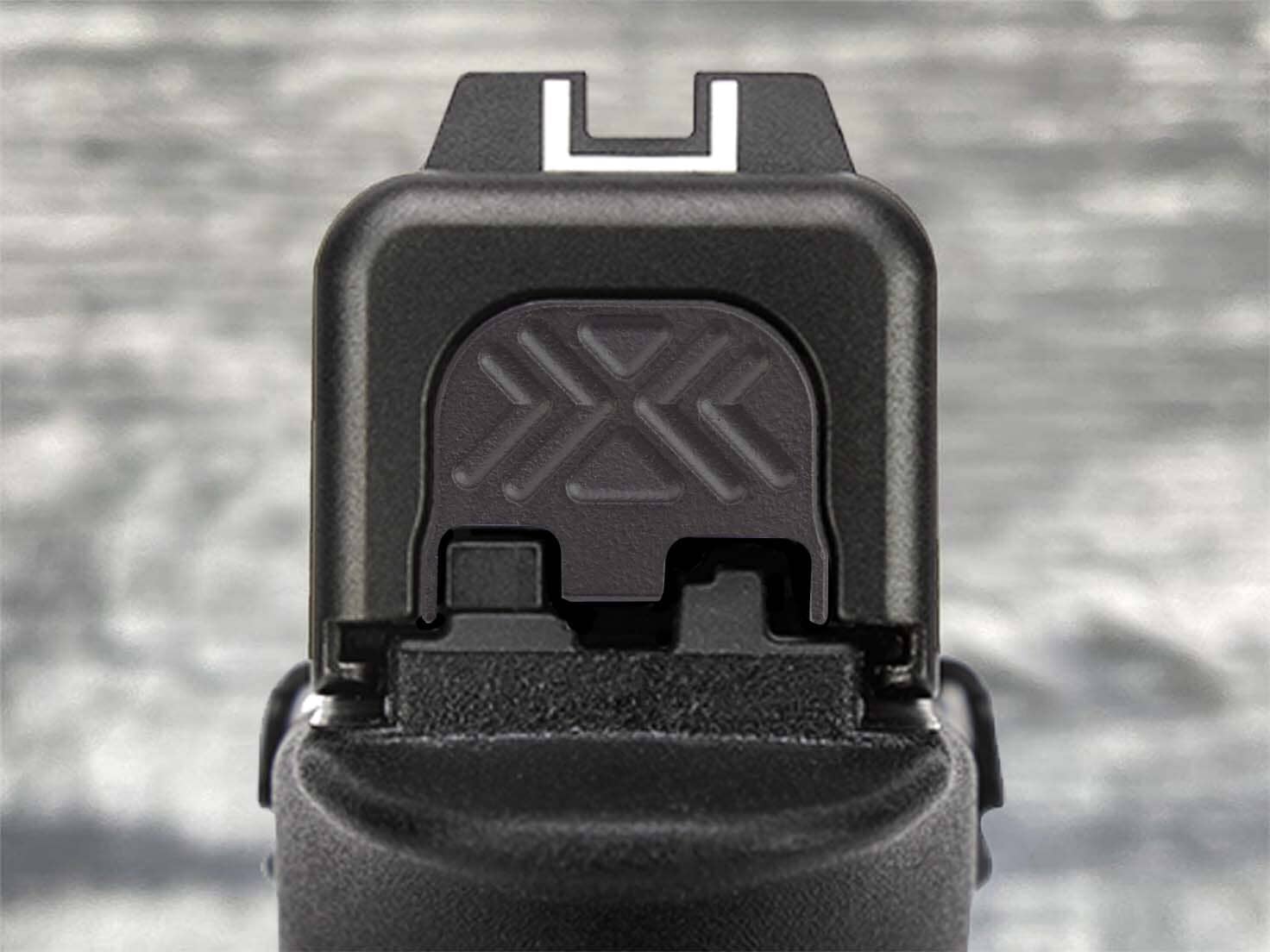 Milspin X-Carve Blackout Glock Slide Back Plate | MILSPIN
