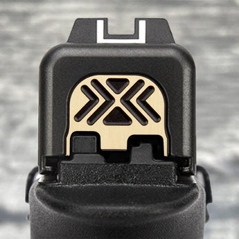 Milspin X-Carve Blackout Glock Slide Back Plate | MILSPIN