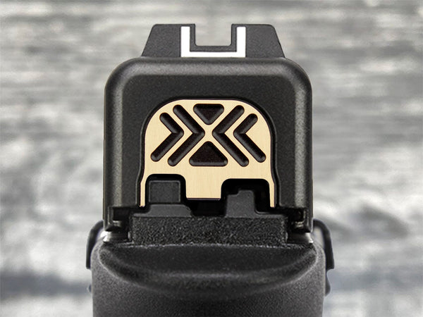 Milspin X-Carve Blackout Glock Slide Back Plate | MILSPIN