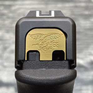 Milspin Navy Seal Trident Slide Back Plate Glock Slide Back Plate MilSpin