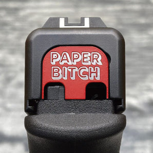 Milspin Paper Bitch (The Other Guys) Glock Slide Back Plate Glock Slide Back Plate MilSpin