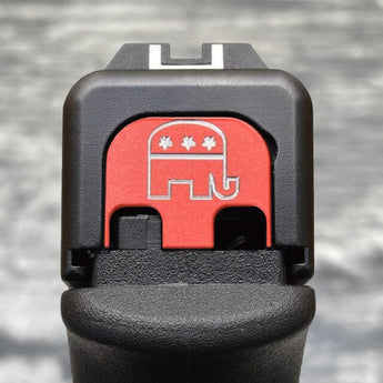 Milspin Republican Elephant Glock Slide Back Plate Glock Slide Back Plate MilSpin 