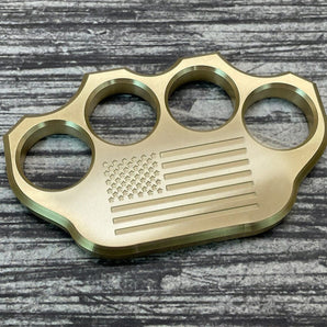 The Bullet Buster Spiked Brass Knuckle Duster Style Paperweight