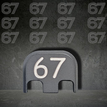 MILSPIN 67 Glock Slide Plate (Limited Release) Glock Slide Back Plate MILSPIN 