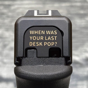 Milspin Desk Pop (The Other Guys) Glock Slide Back Plate Glock Slide Back Plate MilSpin