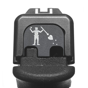 Milspin Blackbeard's Flag Glock Slide Back Plate Glock Slide Back Plate MilSpin 