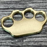 blank top of solid brass knuckles