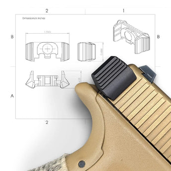 diagram of slide racker for Glock