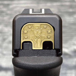 America Party 3D Slide Back Plate (Limited Release) Glock Slide Back Plate MILSPIN 