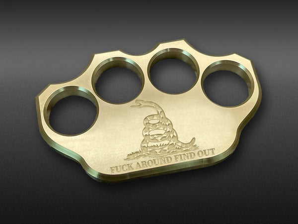 Yellow popular Brass Knuckle Weights - priced per pair