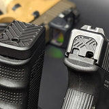 Glock X-Carve magazine base plate and slide back plate