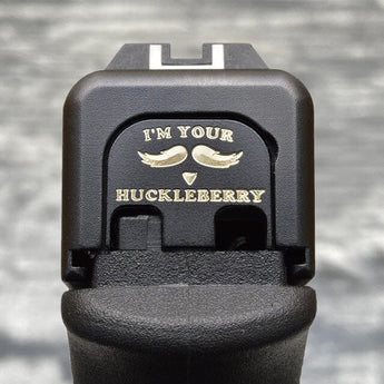 Installed “I’m Your Huckleberry” Glock 27 slide cover