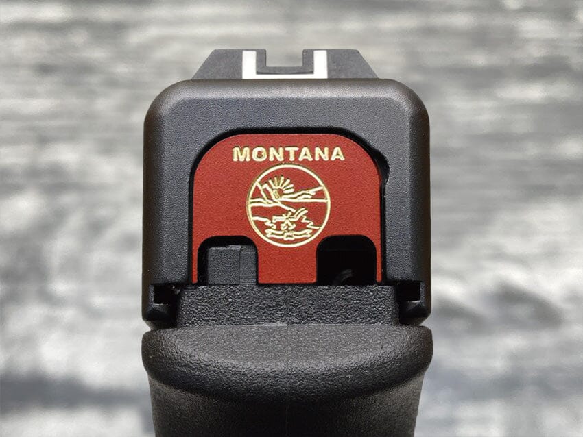 Milspin Montana Flag Glock Slide Back Plate Glock Slide Back Plate MilSpin 