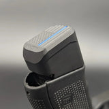 upside-down grip view of Glock magazine extension for sale with Thin Blue Line flag