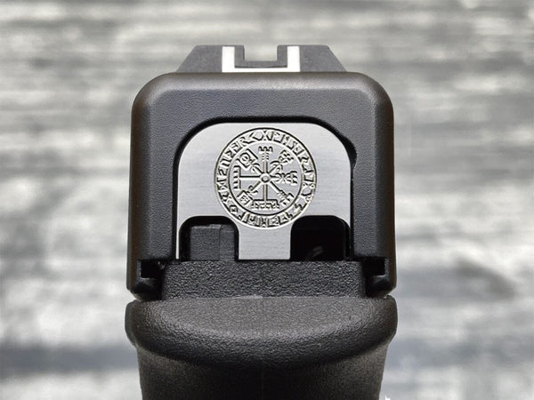 Milspin Vegvisir Glock Slide Back Plate | MILSPIN