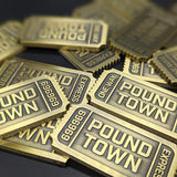 Milspin Metal Tickets to Pound Town Coin MILSPIN 