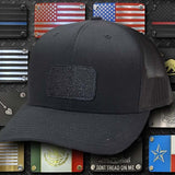 Milspin Snap-Back Velcro Hat + CURVED - International Association of Fire Fighters Patch Velcro Hat With Patch MilSpin 