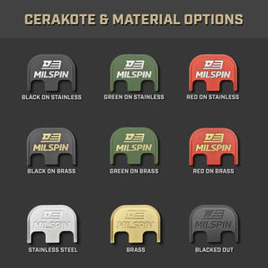 Milspin Personalized USMC EGA Slide Back Plate Glock Slide Back Plate MilSpin