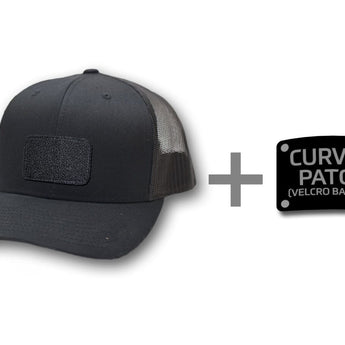 Milspin Snap-Back Velcro Hat + CURVED - LOS ANGELES POLICE BADGE Patch Velcro Hat With Patch MilSpin 