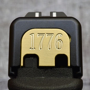 Milspin 1776 Slide Back Plate Glock Slide Back Plate MilSpin Glock 42 Brass 