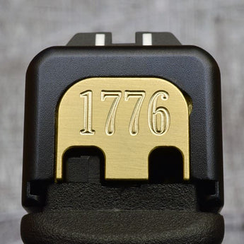 Milspin 1776 Slide Back Plate Glock Slide Back Plate MilSpin Glock 42 Brass 