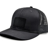 Milspin Snap-Back Velcro Hat + CURVED Tri-Color Mexico Flag Patch Velcro Hat With Patch MILSPIN 