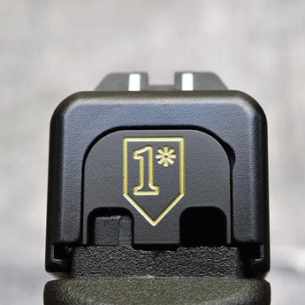 1* slide custom engraved back plates for glock handguns